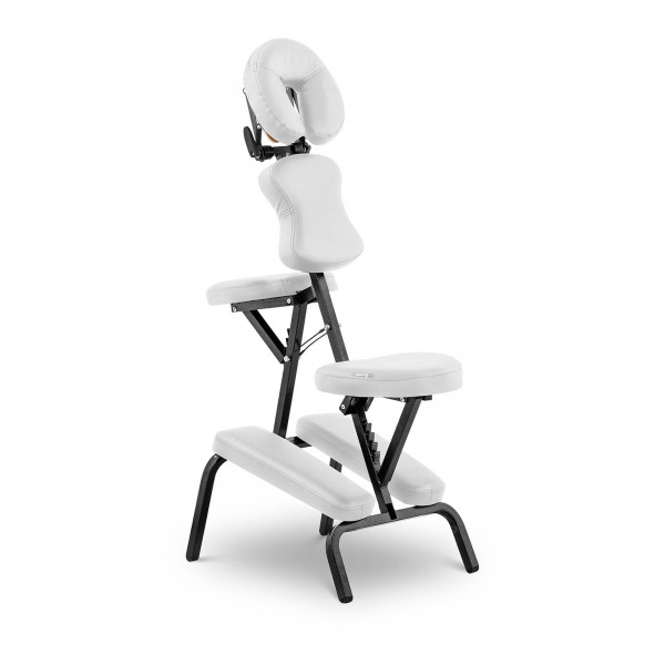 B-zboží Skládací masážní židle MONTPELLIER WHITE- bílá