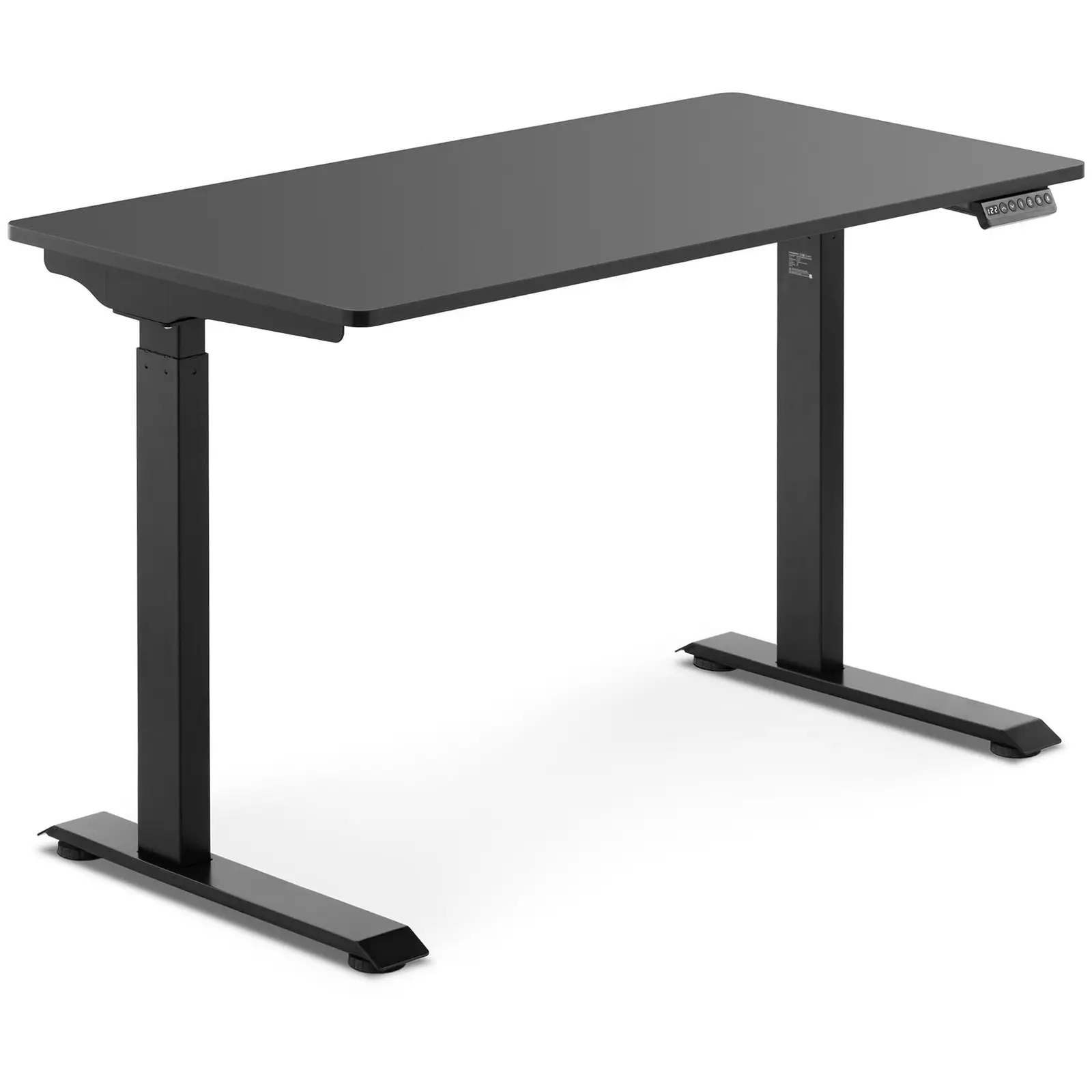 Výškově nastavitelný stůl s deskou - 90 W - 730–1 233 mm - černá
