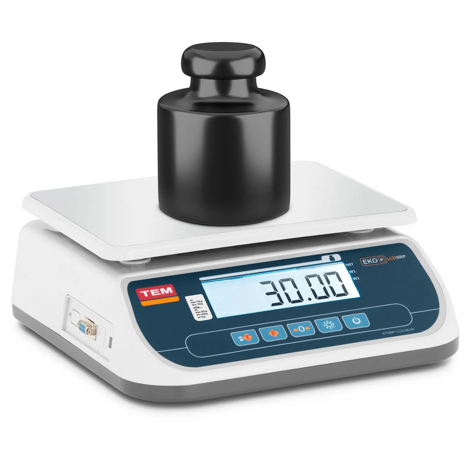Stolní váha - cejchovaná - 30 kg / 10 g - LCD displej