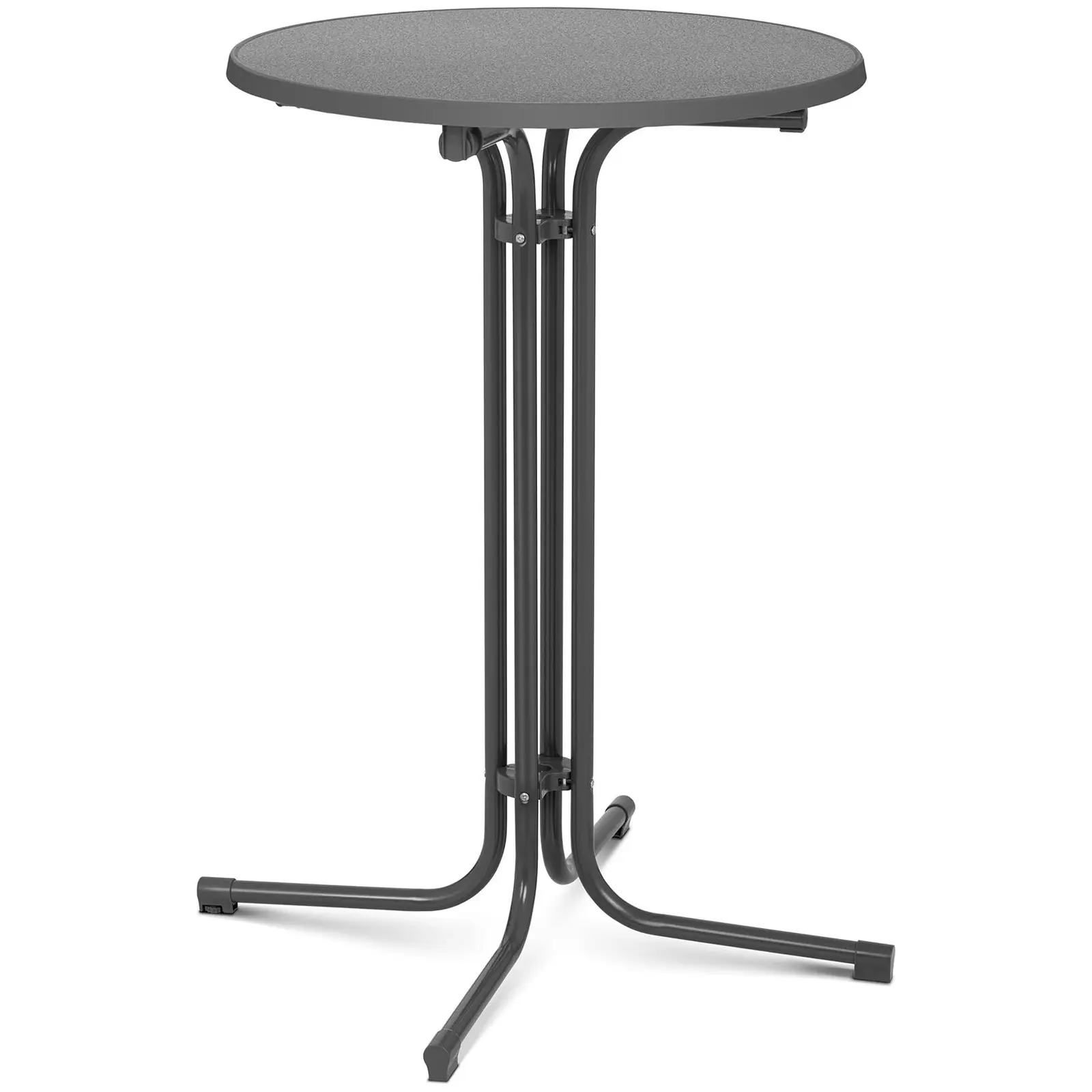 Koktejlový stůl - Ø 70 cm - skládací - šedý