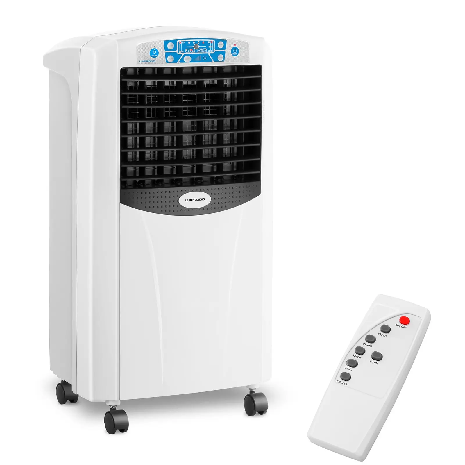 Ochlazovač vzduchu - mobilní - s funkcí topení - 5 v 1 - nádrž na vodu 6 l