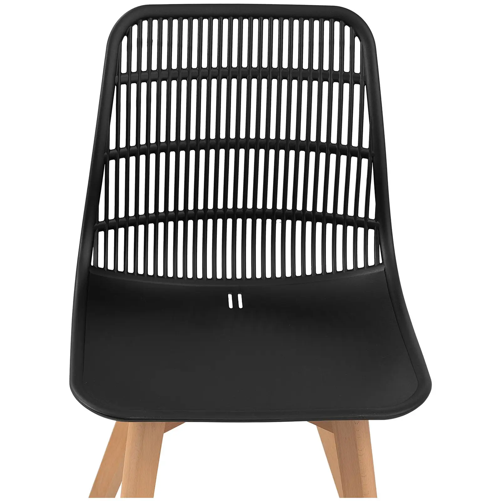 Sada 2 židlí - sada 2 ks - až 150 kg - plocha sedadla 460 x 460 x 450 mm - Black