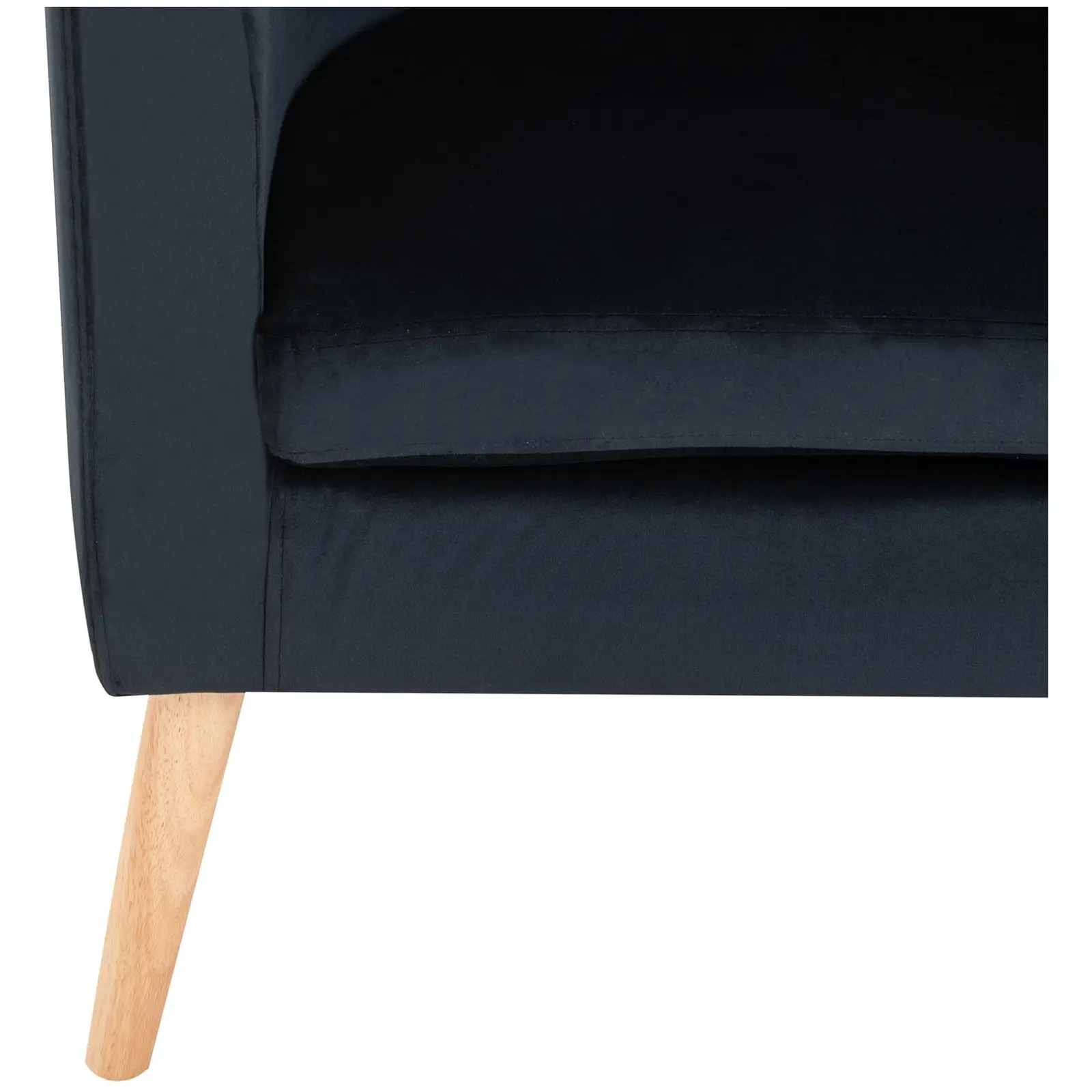 B-zboží Čalouněná židle - do 180 kg - sedací plocha 49 x 53 cm - černá