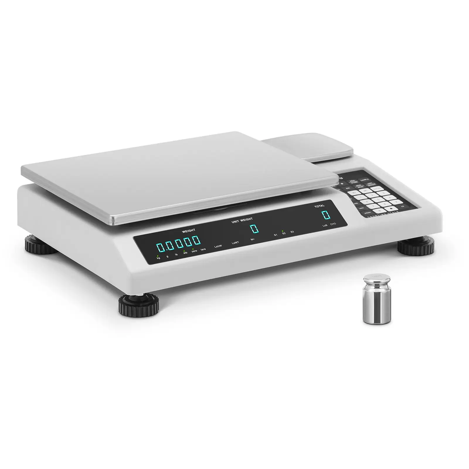 Počítací váha - 25 kg / 0,5 g - s referenční váhou 25 kg / 0,02 g