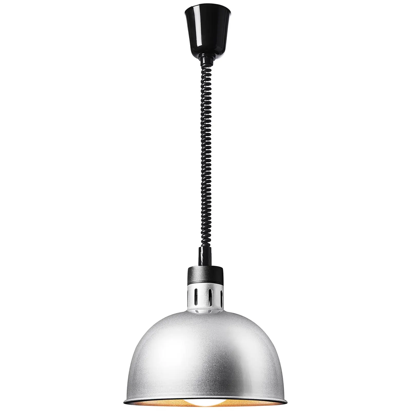 Ohřívací lampa - stříbrná - 28.5 x 28.5 x 29 cm - Royal Catering - Ocel