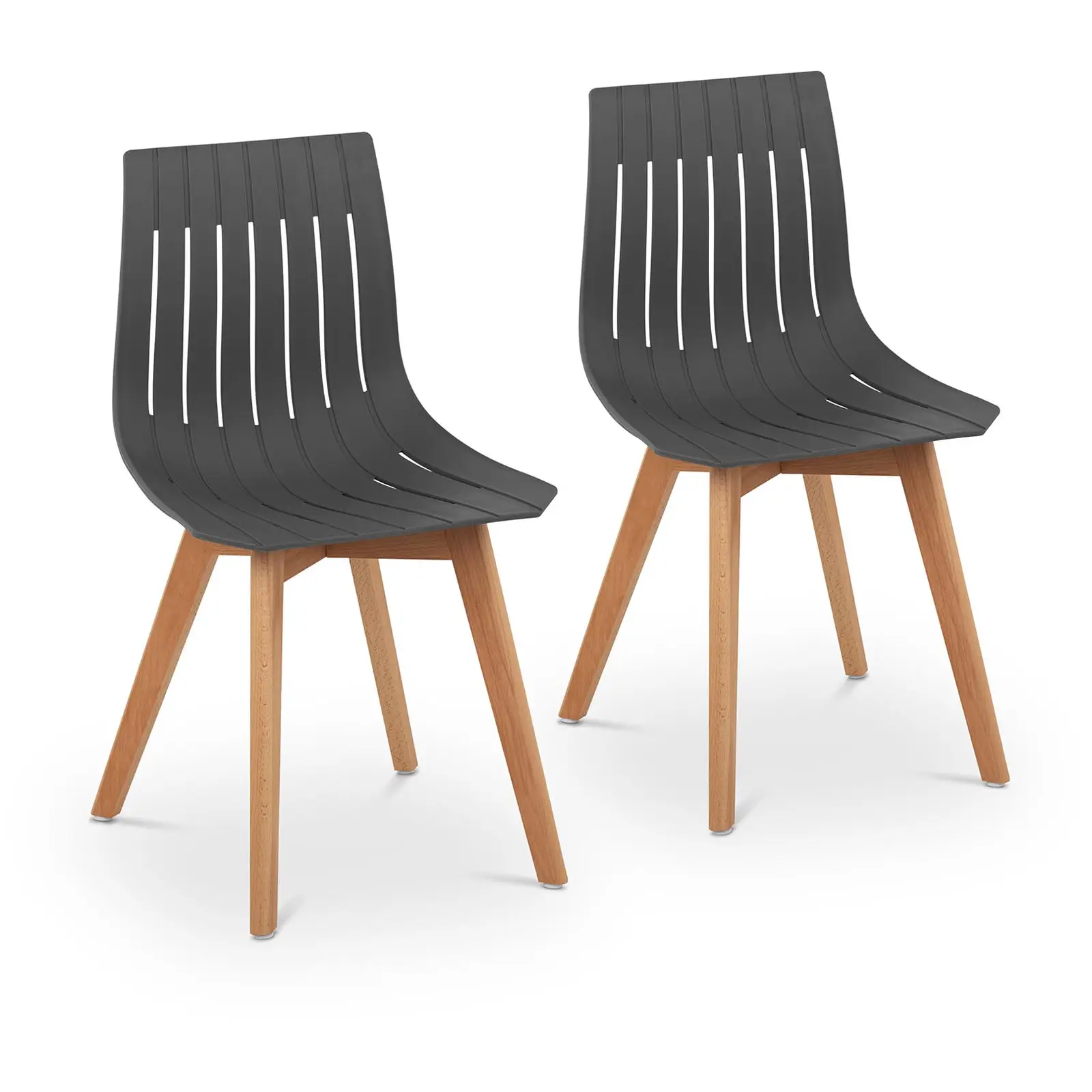 B-zboží Židle - 2dílná sada - až 150 kg - sedák 50 x 47 cm - šedá