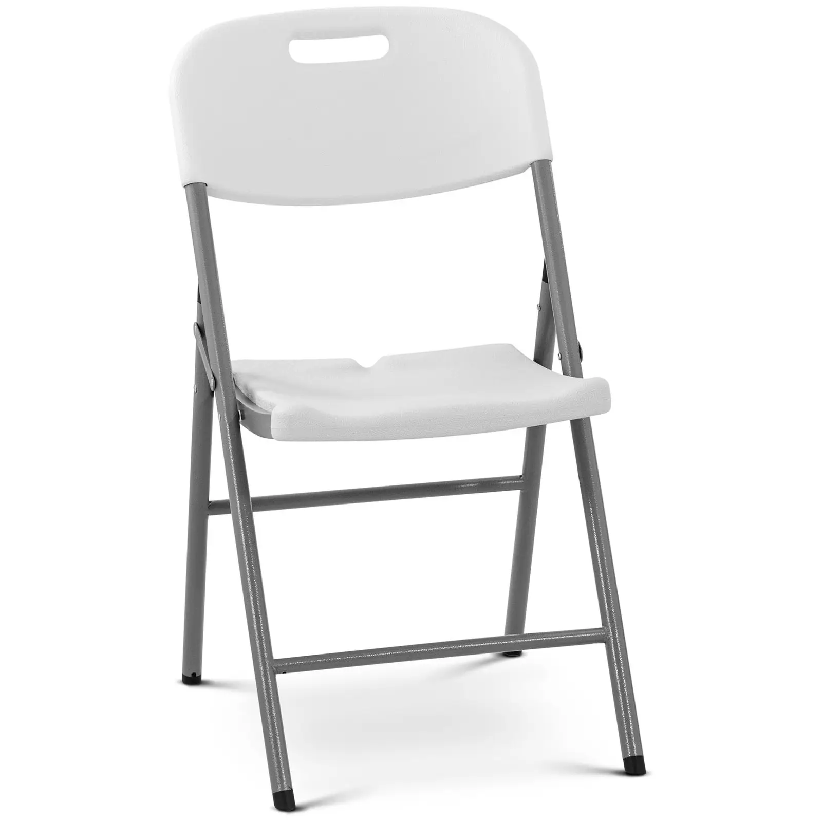 Skládací židle - 180 kg - Royal Catering - plocha pro sezení 40 x 38 cm - bílá