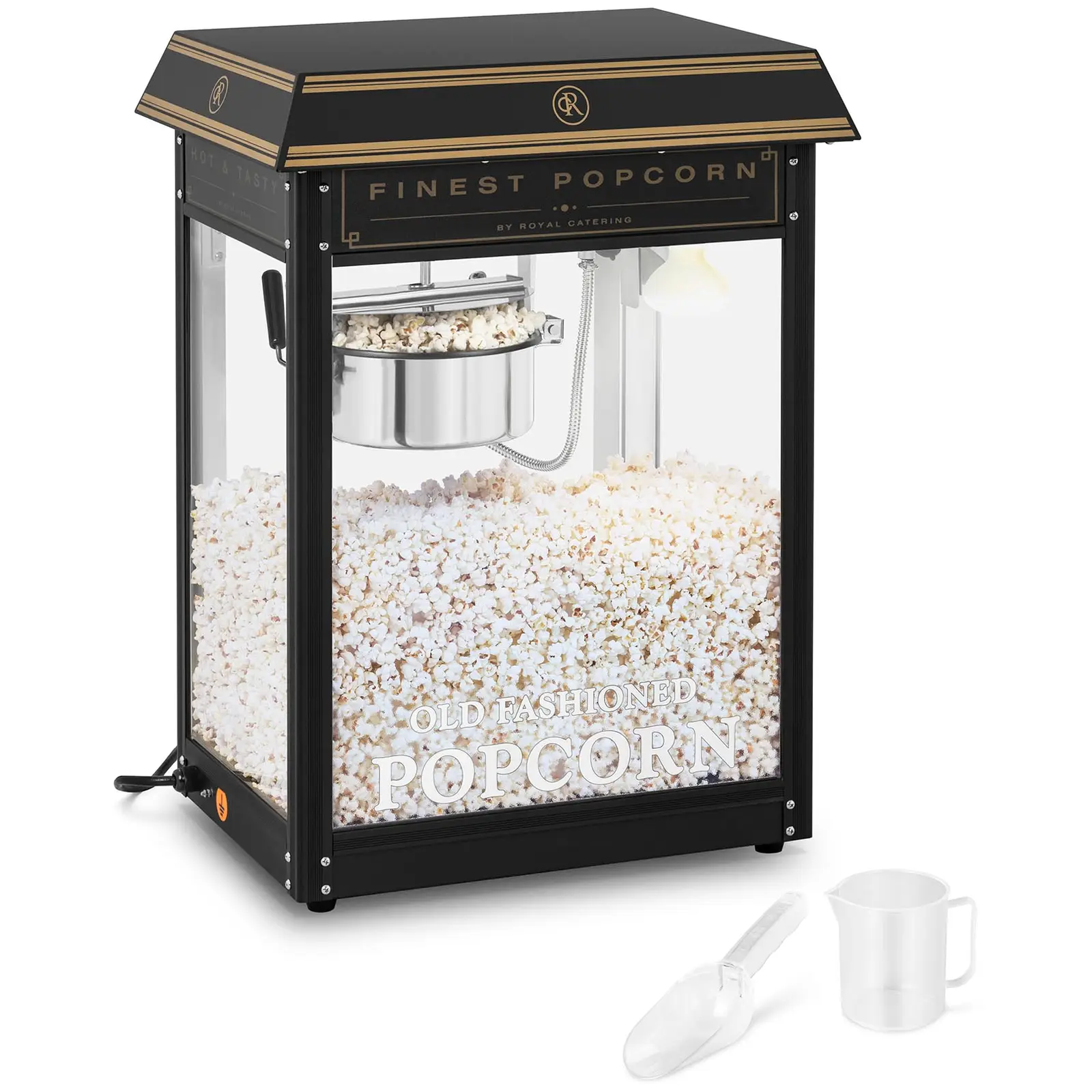Stroj na popcorn - černo-zlatý