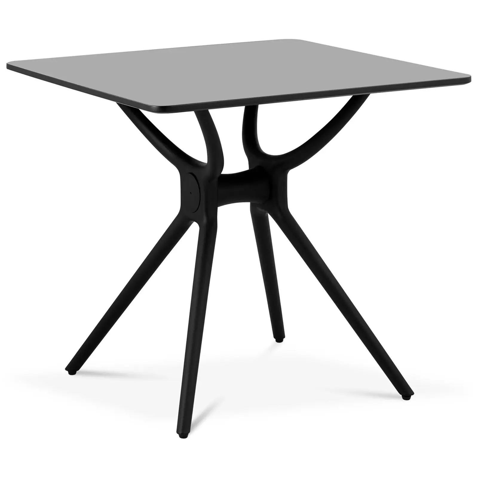 Stůl - čtvercový - 80 x 80 cm - černý