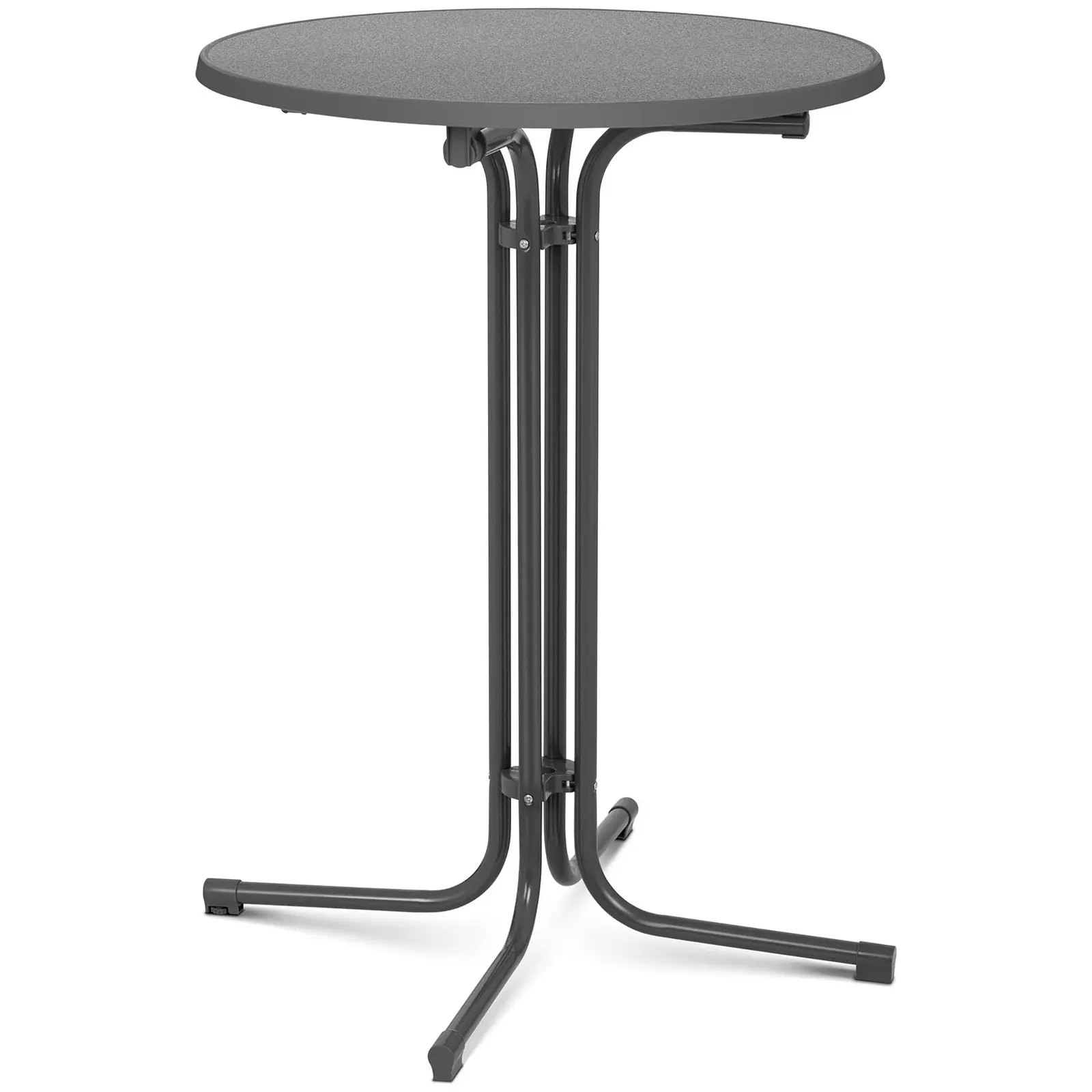 Koktejlový stůl - Ø 80 cm - skládací - šedý