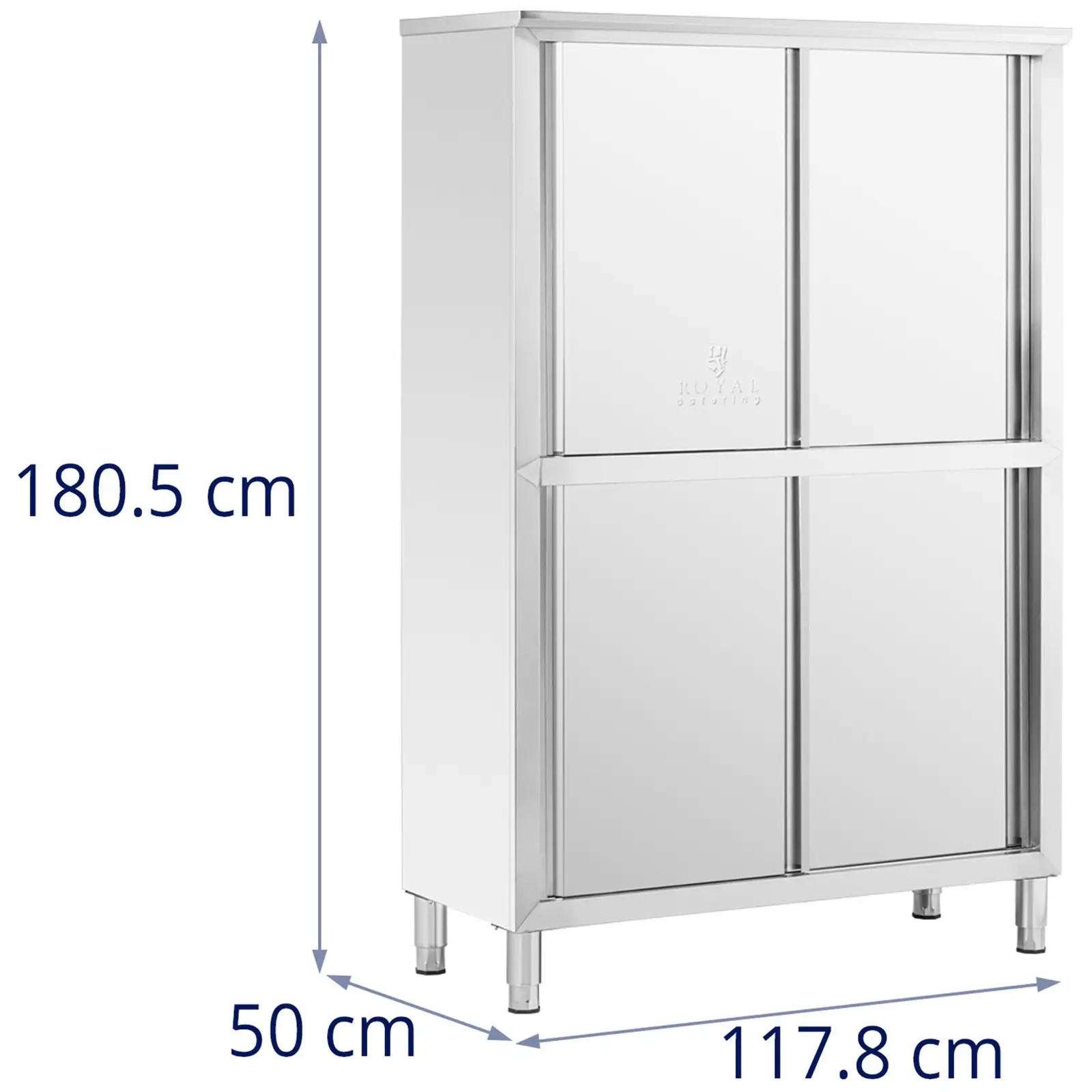 Nerezová kuchyňská skříň - 120 cm