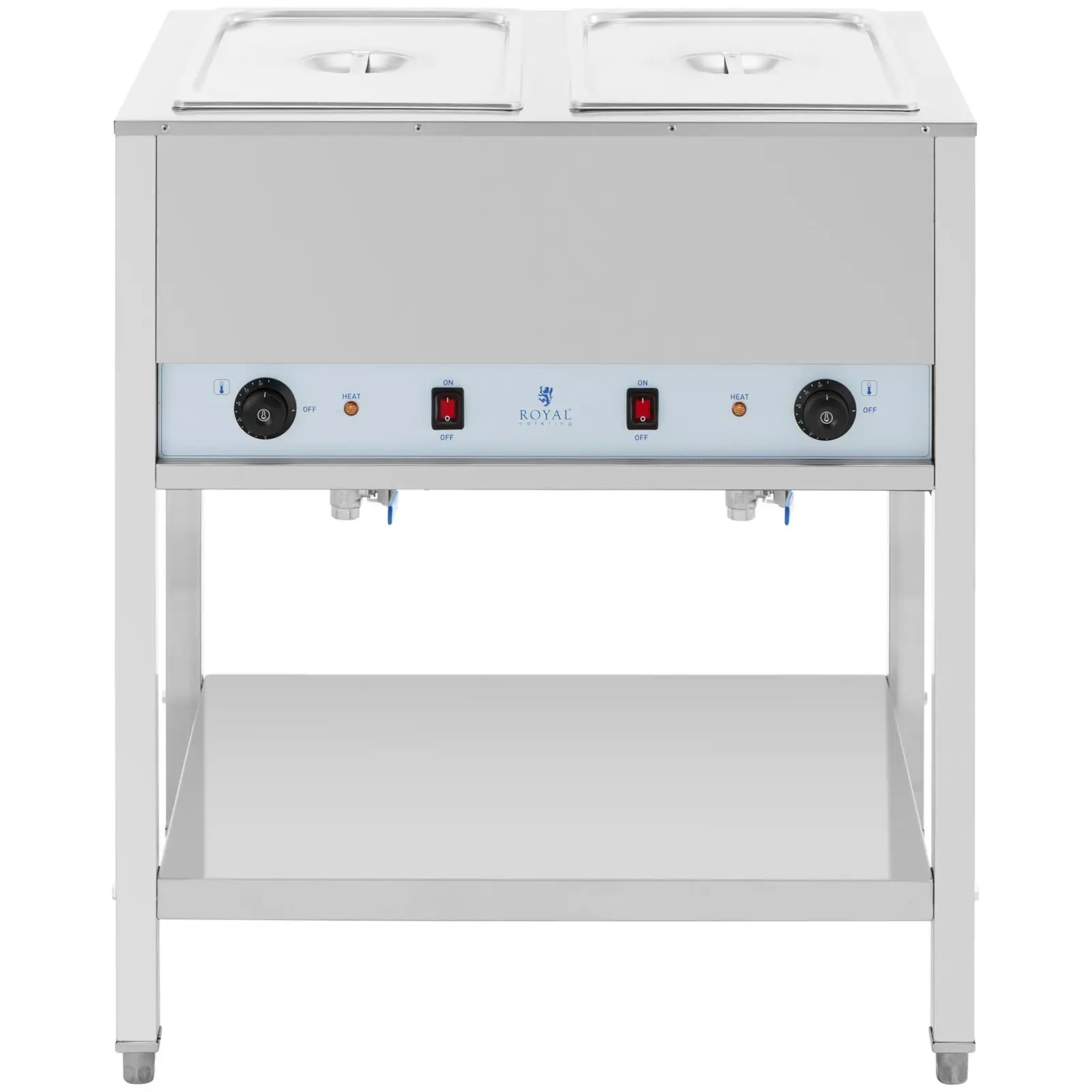 Bain Marie - 1265 W - 2 x GN 1/1 - s podstavcem - Royal Catering