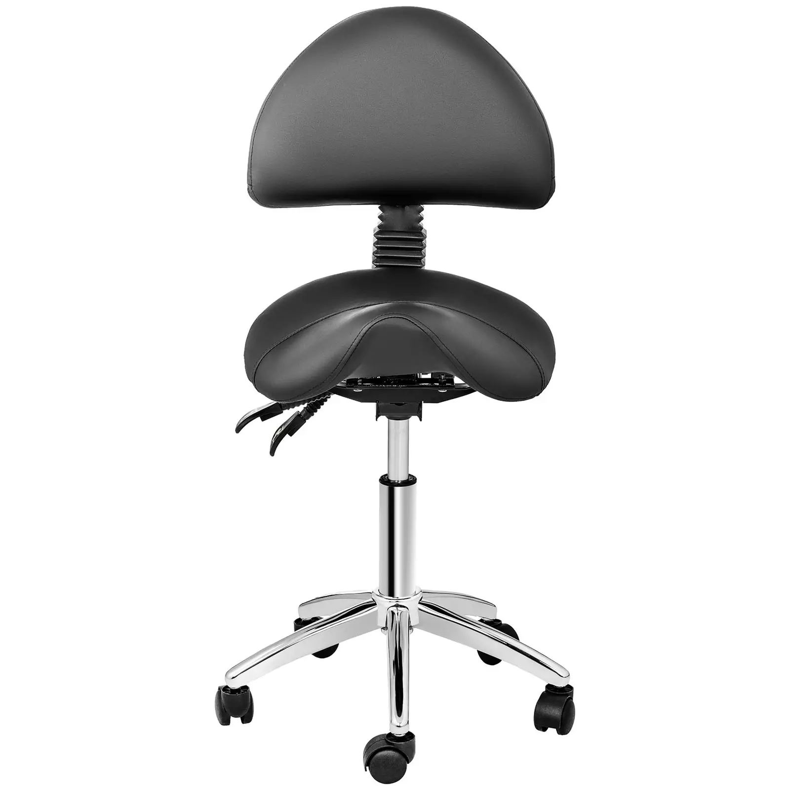Sedlová židle - 550-690 mm - 150 kg - Černá