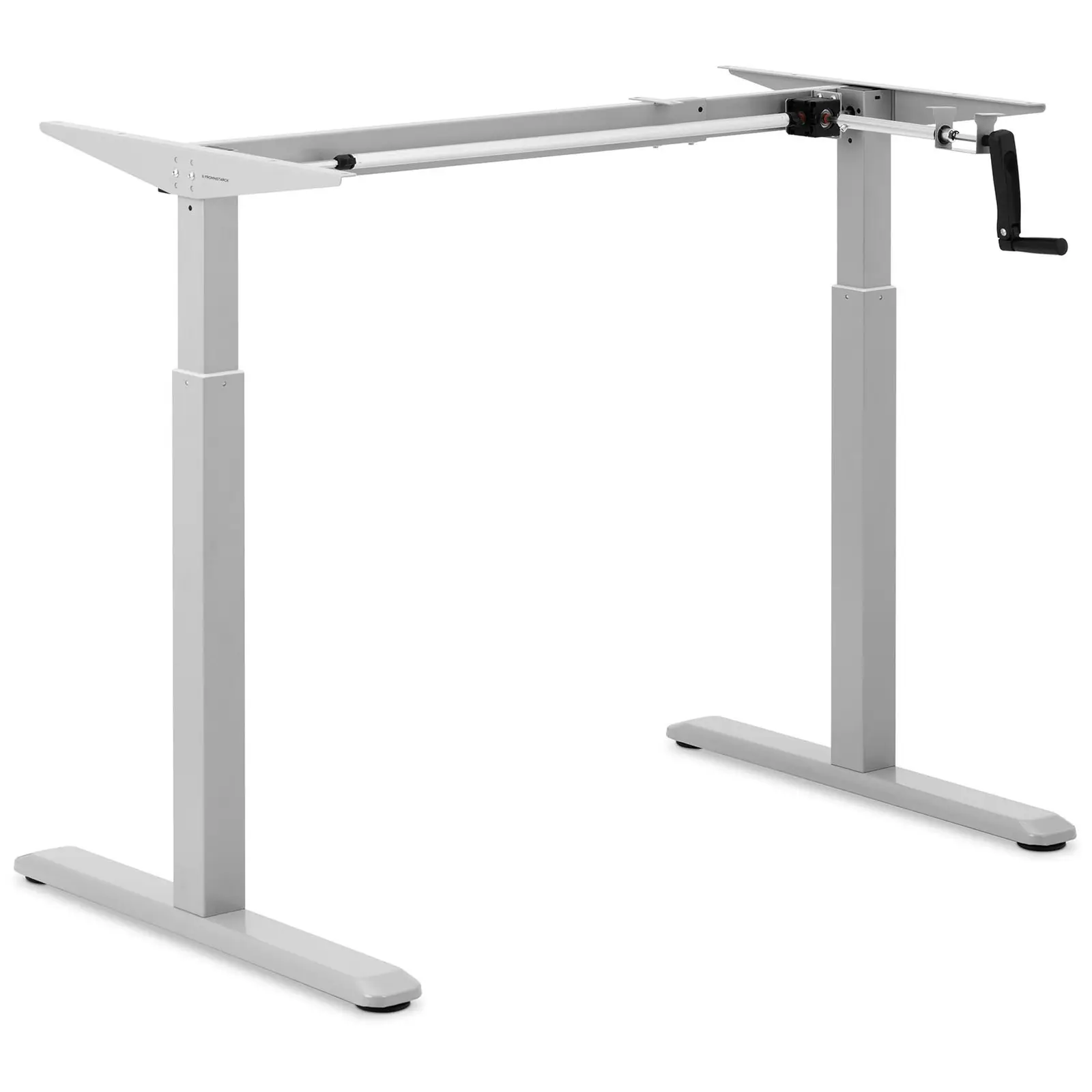 Výškově nastavitelný rám stolu - manuální - 70 kg - šedý