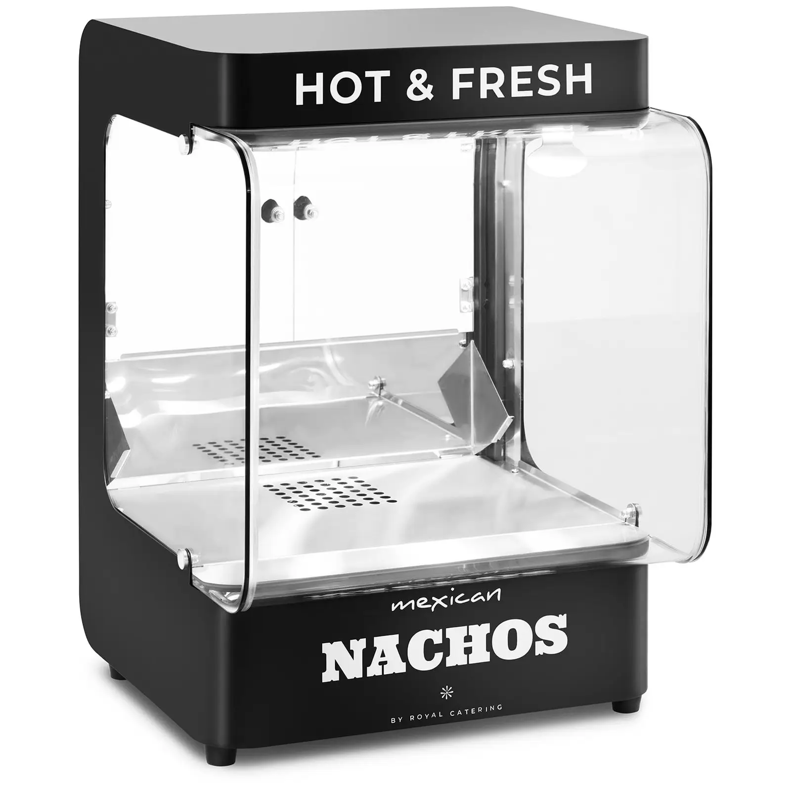 Ohřívač na nachos - moderní design - 99 l - 50–60 °C - černý - Royal Catering