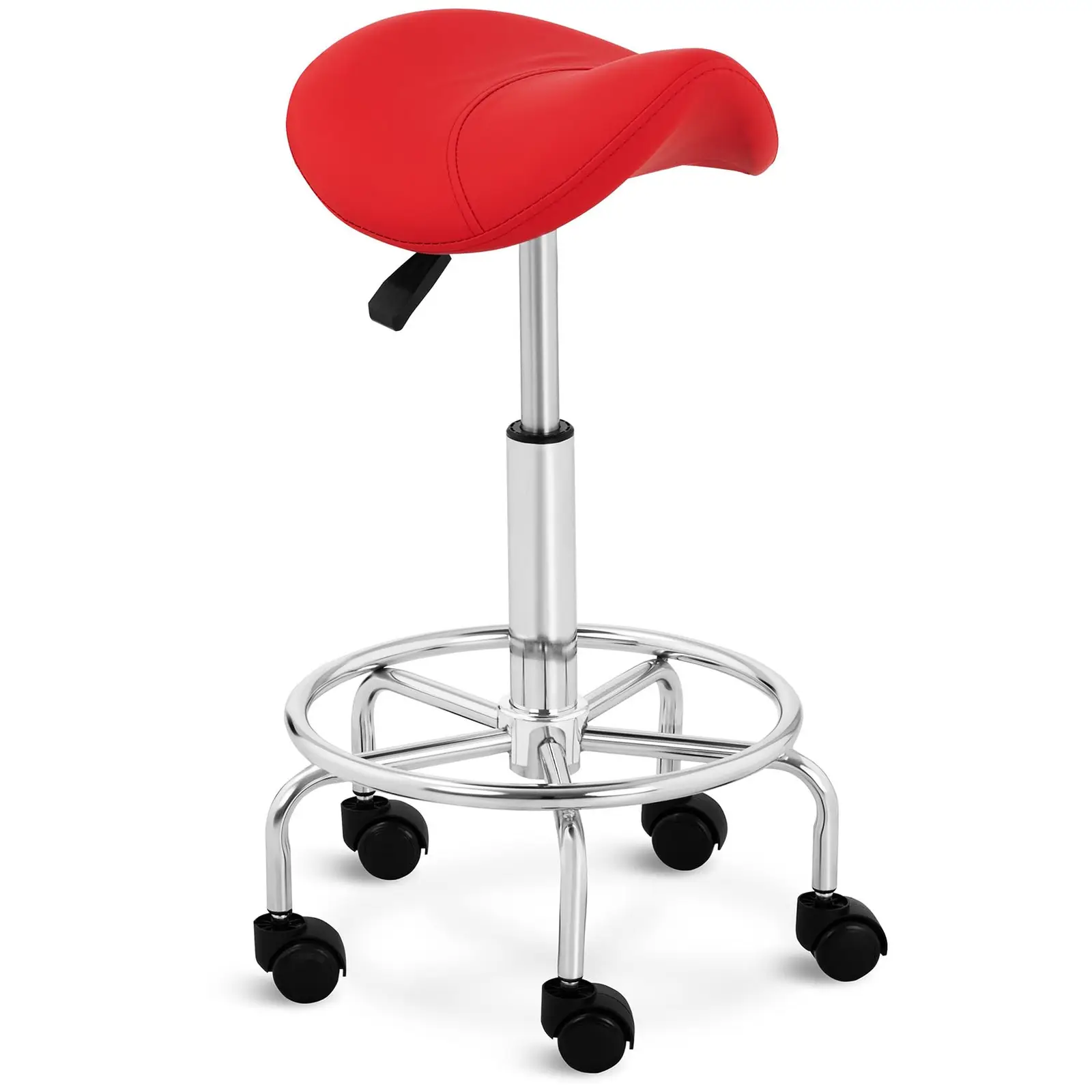 Sedlová židle - 570 - 690 mm - 150 kg - Červená