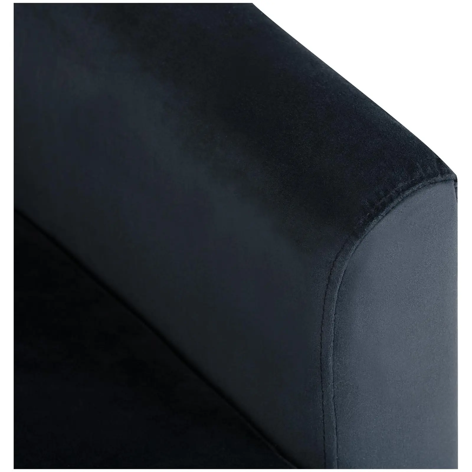 B-zboží Čalouněná židle - do 180 kg - sedací plocha 49 x 53 cm - černá