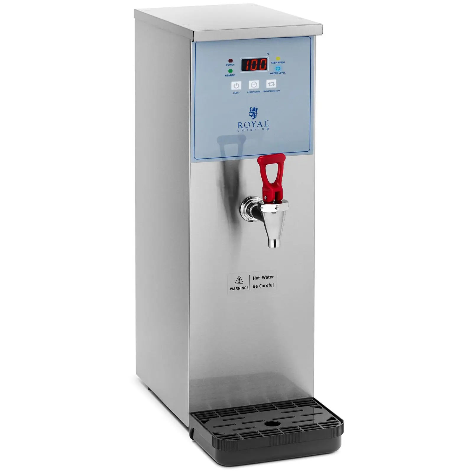 Dávkovač horké vody - 10 l - 3000 W - přípojka vody - Royal Catering 