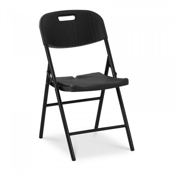 B-zboží Skládací židle - 180 kg - Royal Catering - plocha pro sezení 40 x 38 cm - černá
