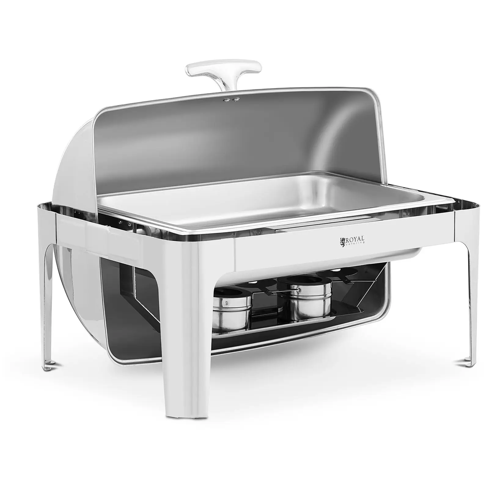 Chafing dish - GN 1/1 - Royal Catering - 8,5 l - rolovací kryt