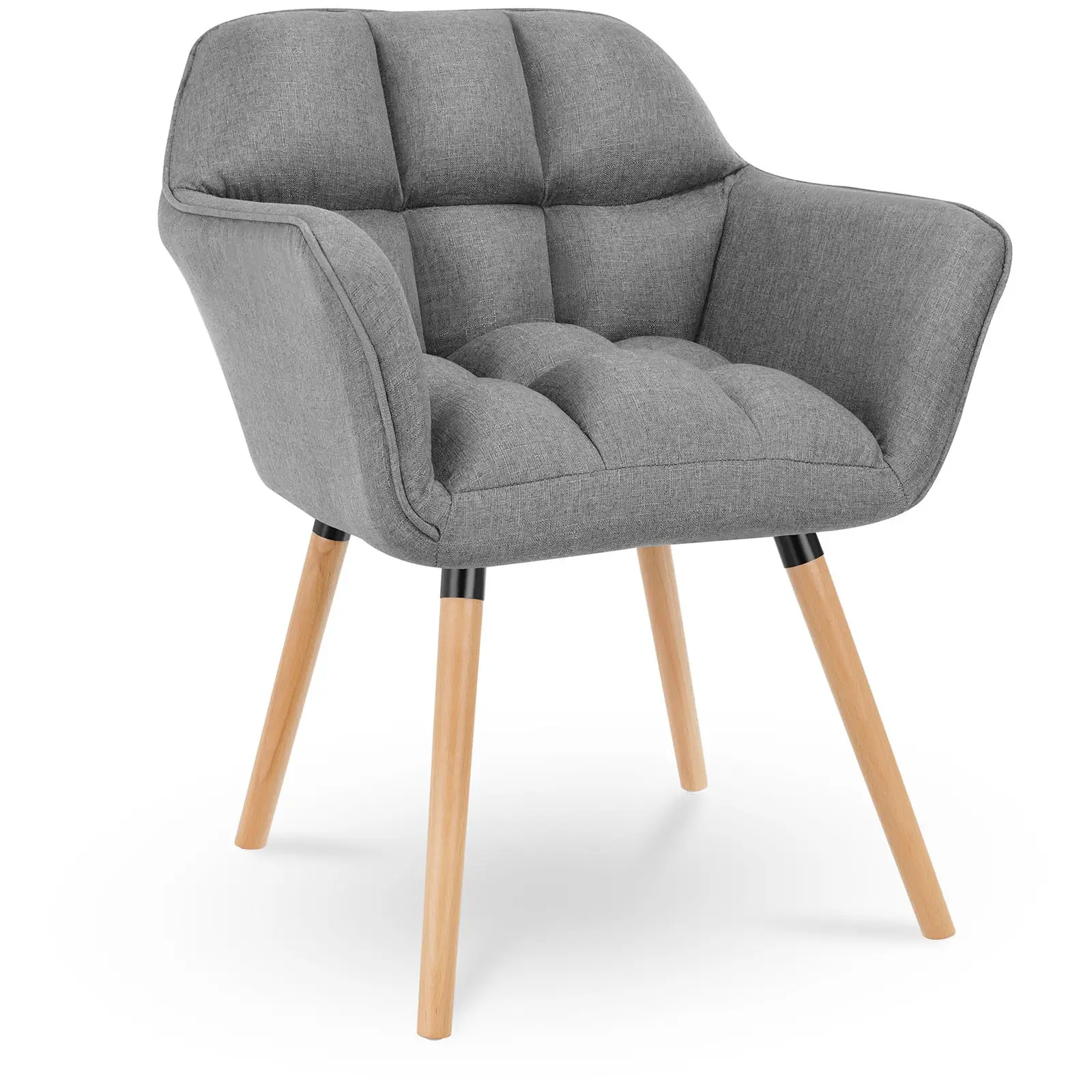 Čalouněná židle - do 150 kg - sedací plocha 40 x 38,5 cm - tmavě šedá