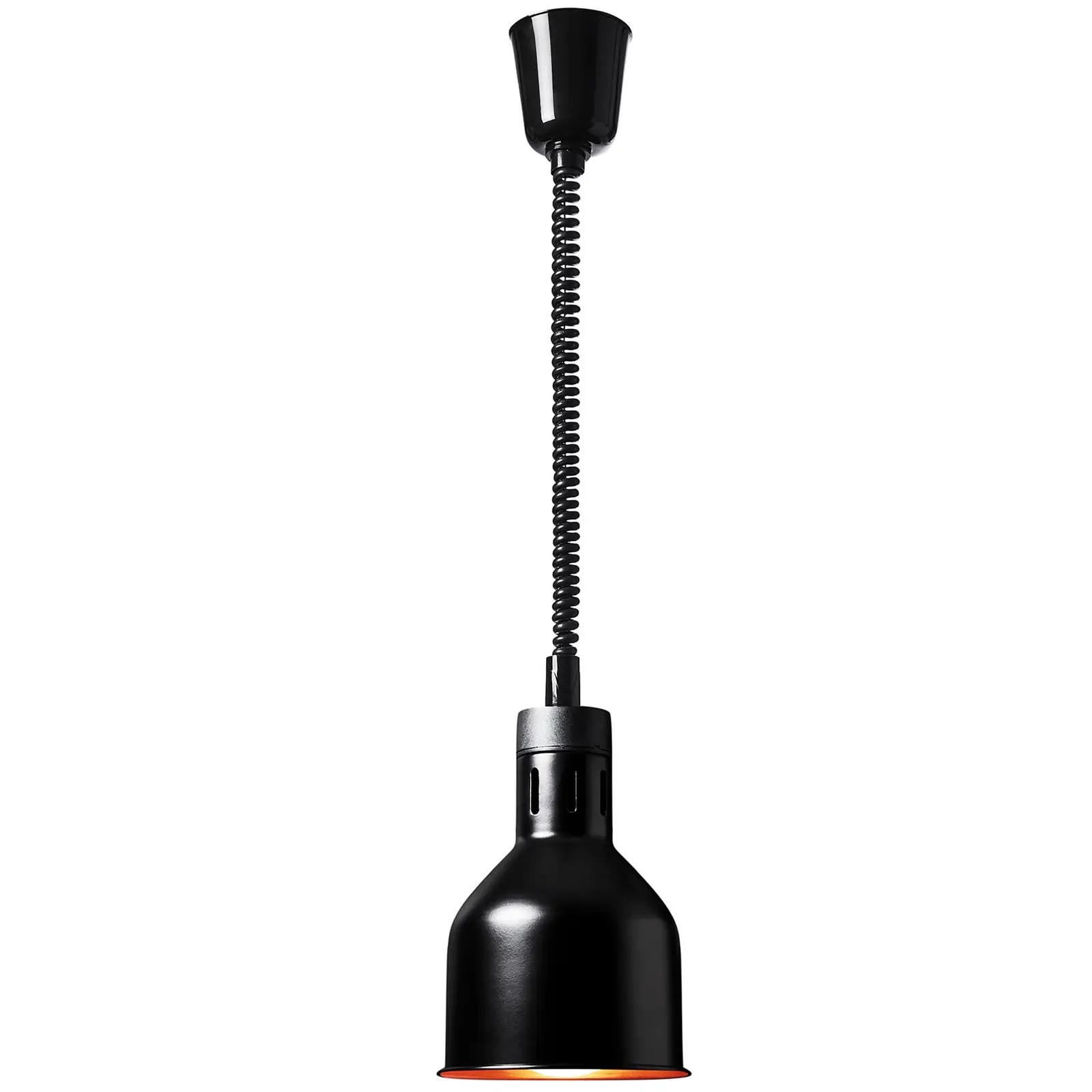 Ohřívací lampa - matně černá - 17 x 17 x 28.5 cm - Royal Catering - Ocel