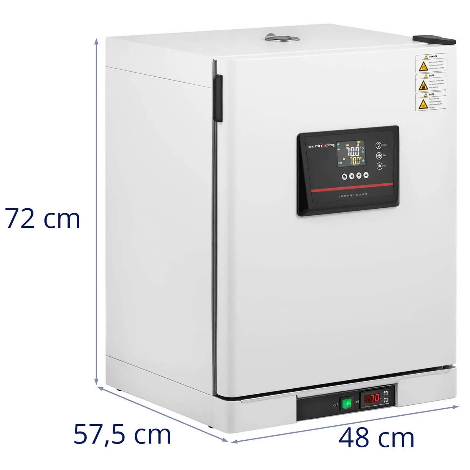 Laboratorní inkubátor - do 70 °C - 65 l - cirkulace vzduchu
