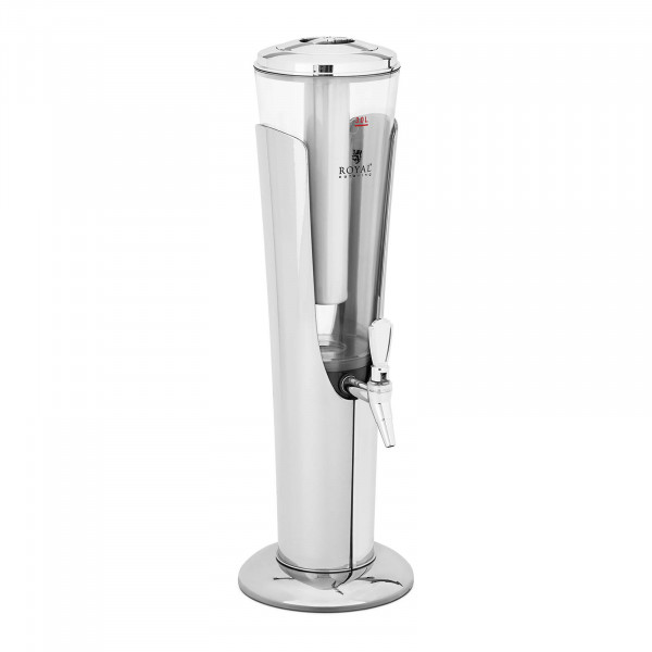 B-zboží Dávkovač nápojů - 3 l - chladící systém - pro sklenice do 198 mm - LED osvětlení - stříbrný - Royal Catering
