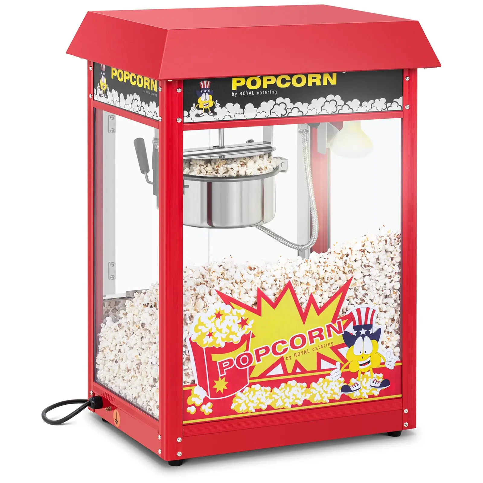 Stroj na popcorn - červená stříška