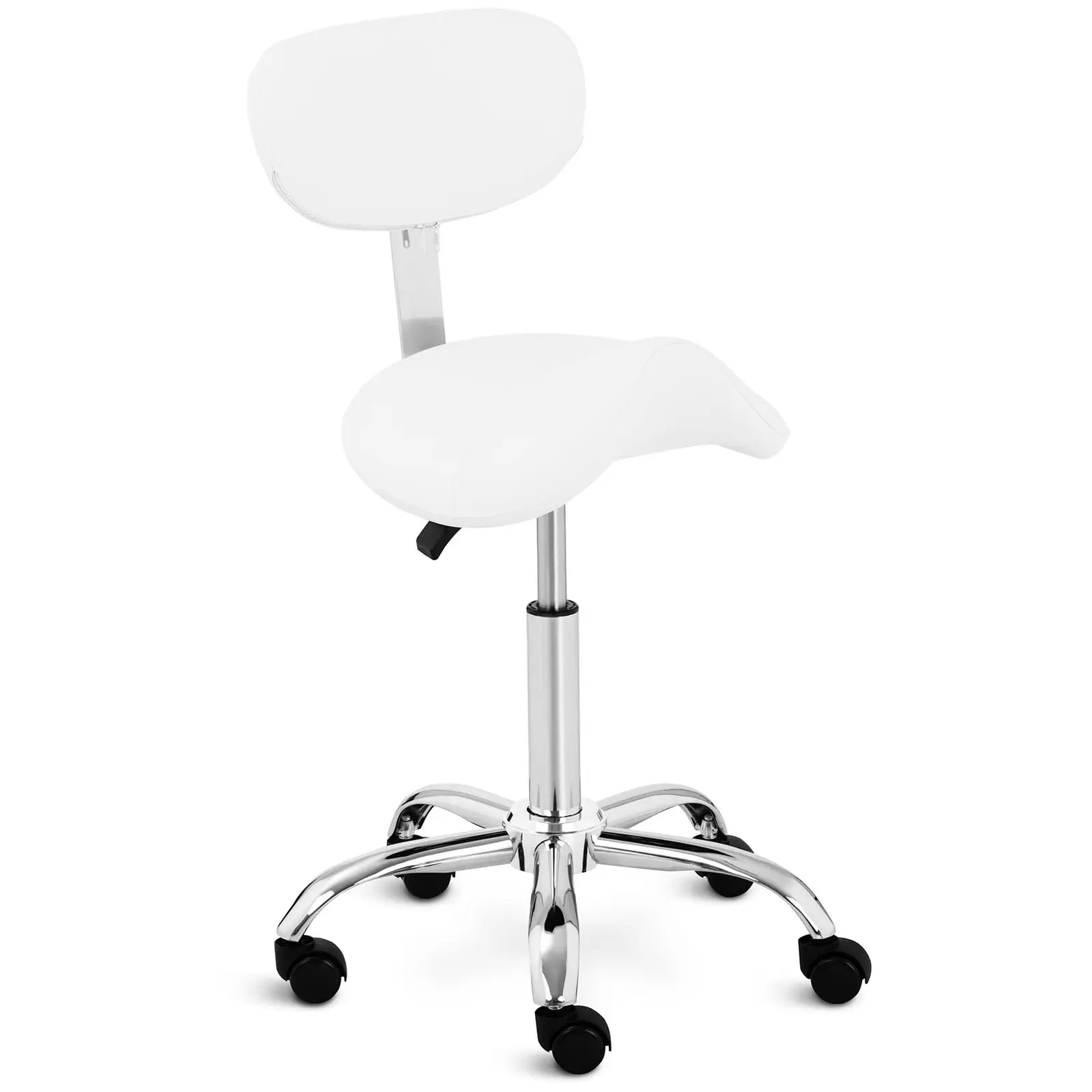 Sedlová židle - 600-800 mm - 150 kg - Bílá