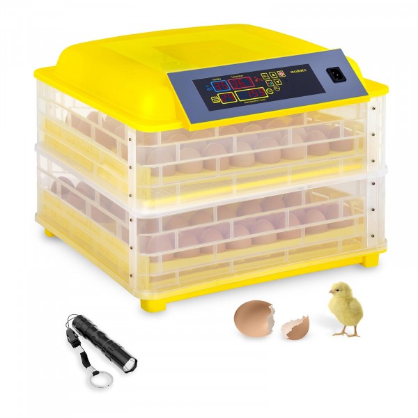 Umělá líheň - 96 vajec - včetně prosvěcovačky vajec - plně automatická
