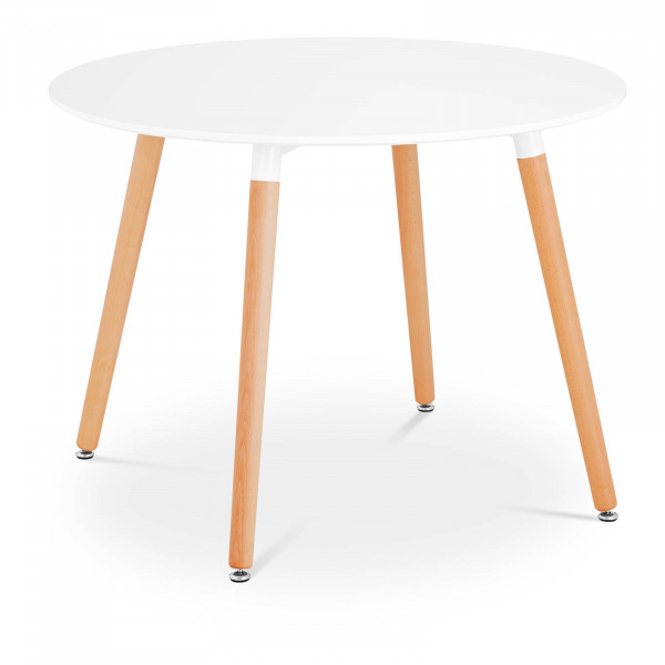 B-zboží Stůl - kulatý - Ø 100 cm - bílý