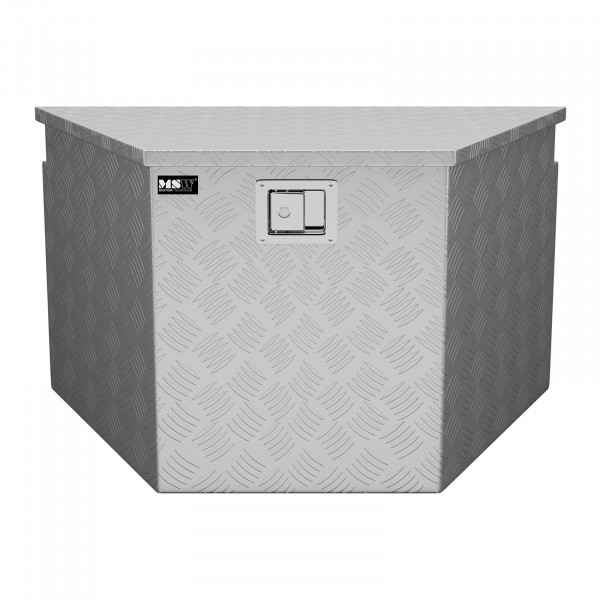B-zboží Hliníkový kufr na nářadí - rýhovaný plech - 82 x 48 x 46 cm - 150 l
