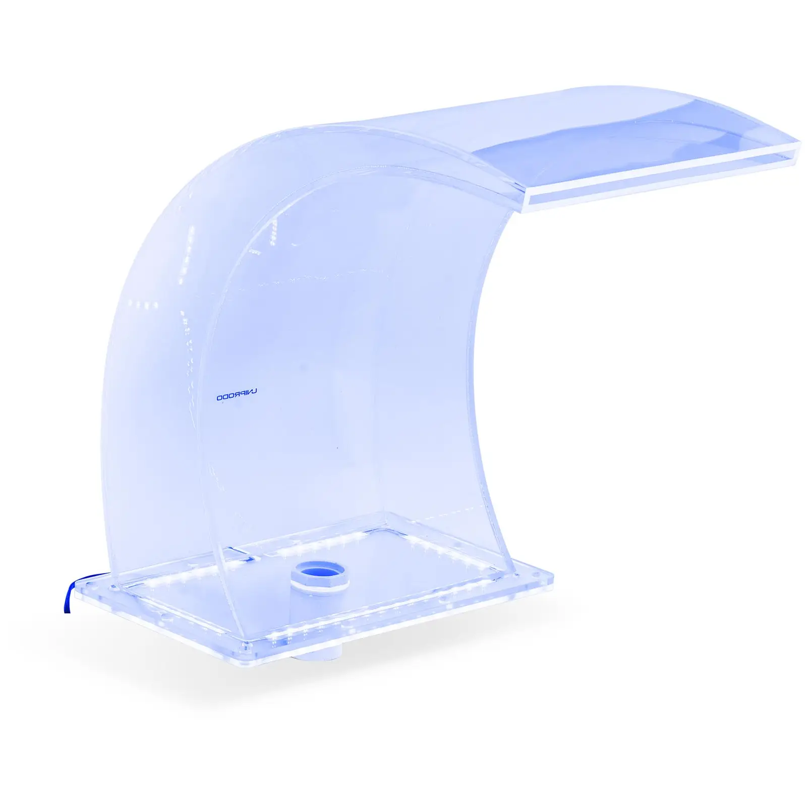 Chrlič vody - 33 cm - LED osvětlení - modrá/bílá barva - výtok 303 mm