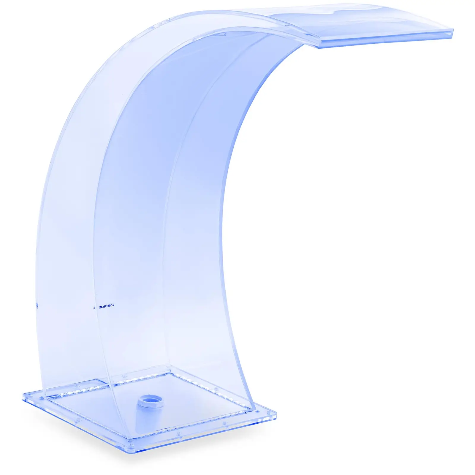 Chrlič vody - 35 cm - LED osvětlení - modrá/bílá barva - výtok 303 mm