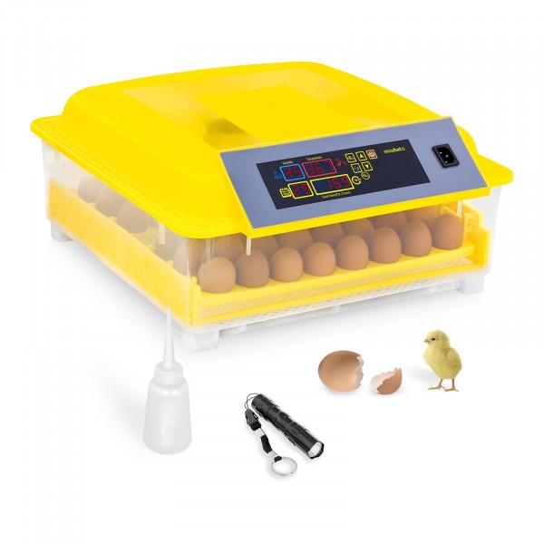 B-zboží Umělá líheň - 48 vajec - včetně prosvěcovačky vajec a dávkovače vody - plně automatická