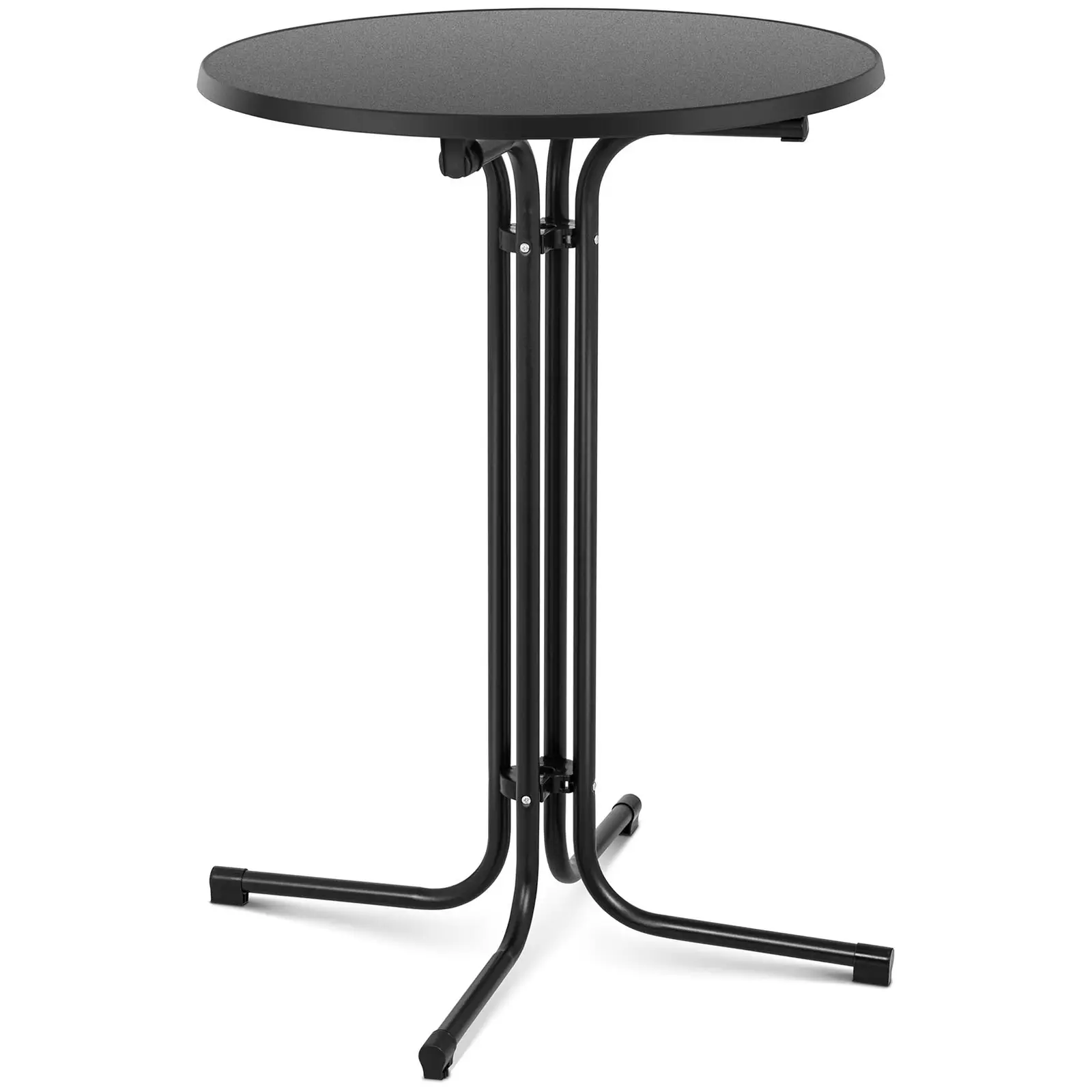 Koktejlový stůl - Ø 80 cm - skládací - černý