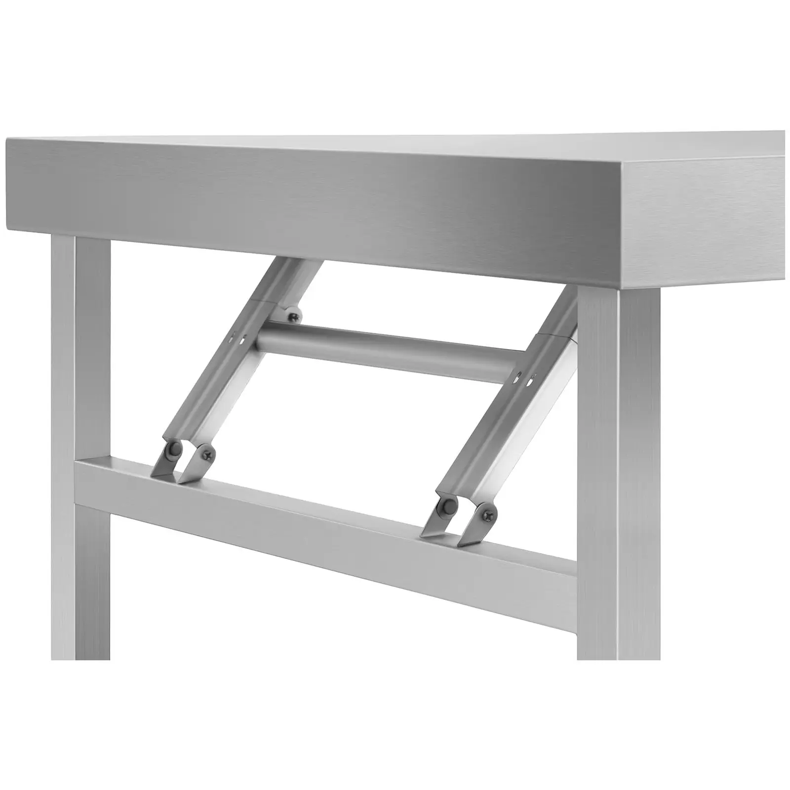 Skládací pracovní stůl z ušlechtilé ocele - 120 x 60 cm