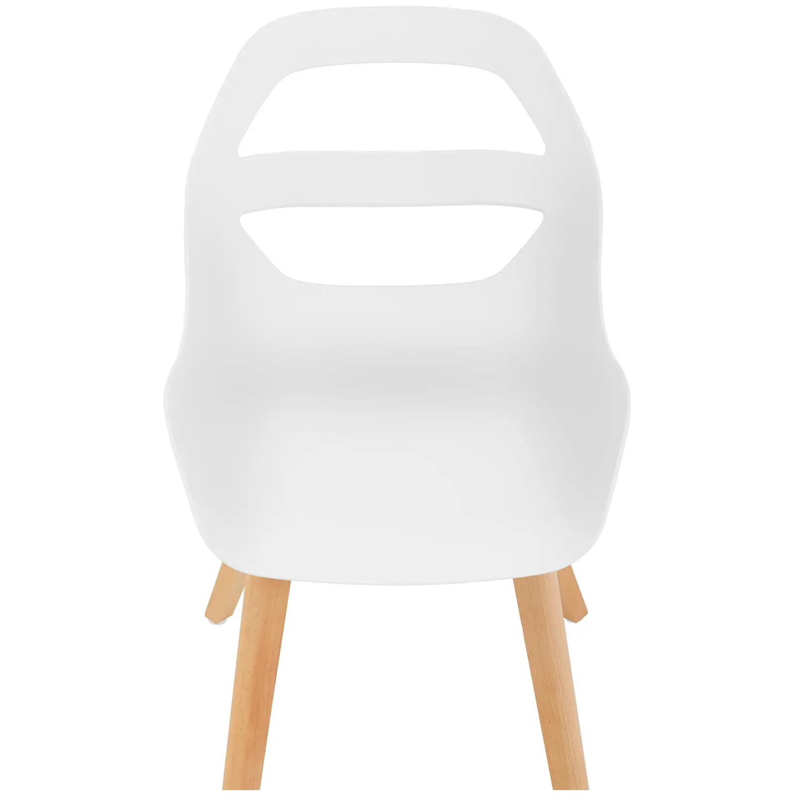 B-zboží Židle - 2dílná sada - až 150 kg - sedák 40 x 38 cm - bílá