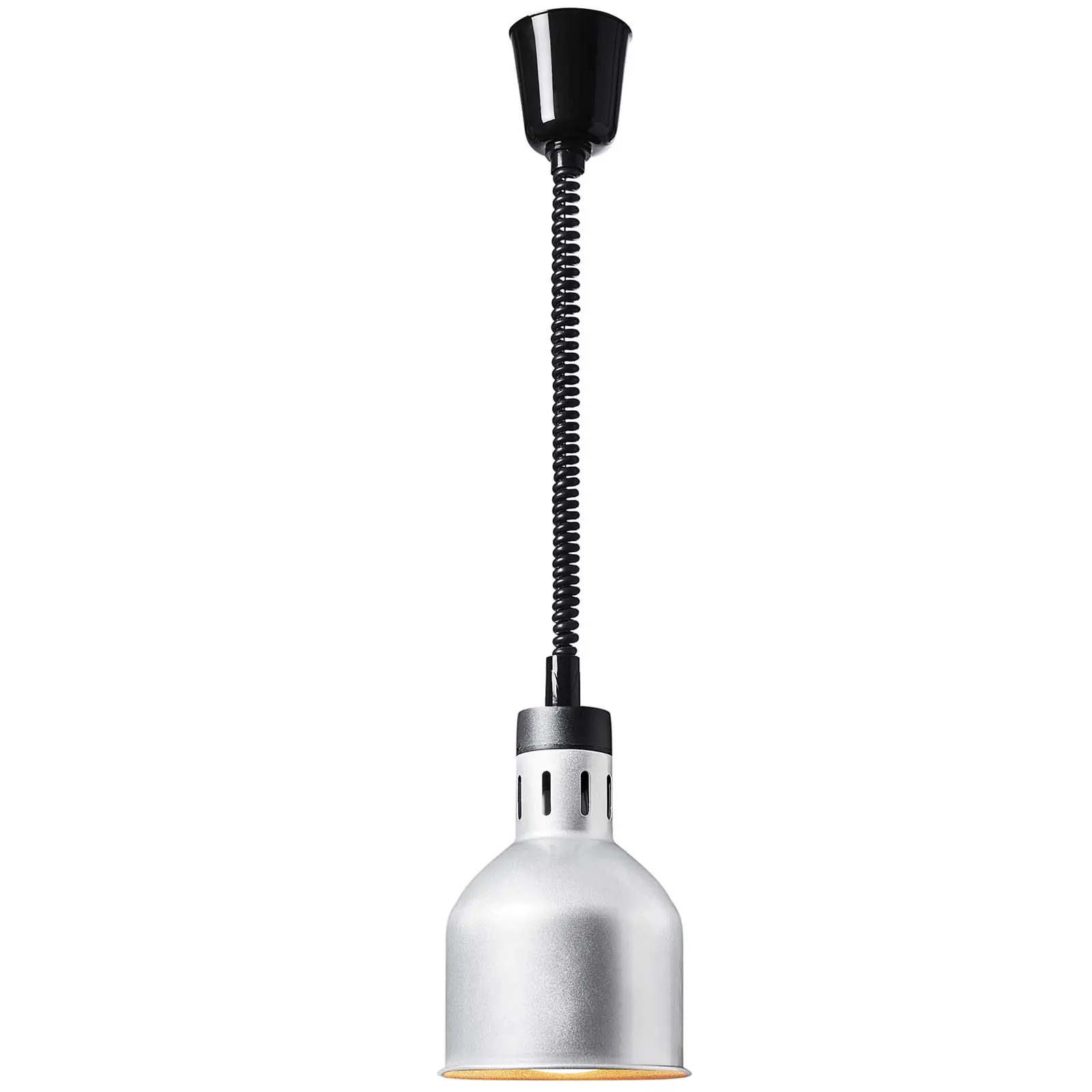 Ohřívací lampa - stříbrná - 17.5 x 17.5 x 29 cm - Royal Catering - Ocel