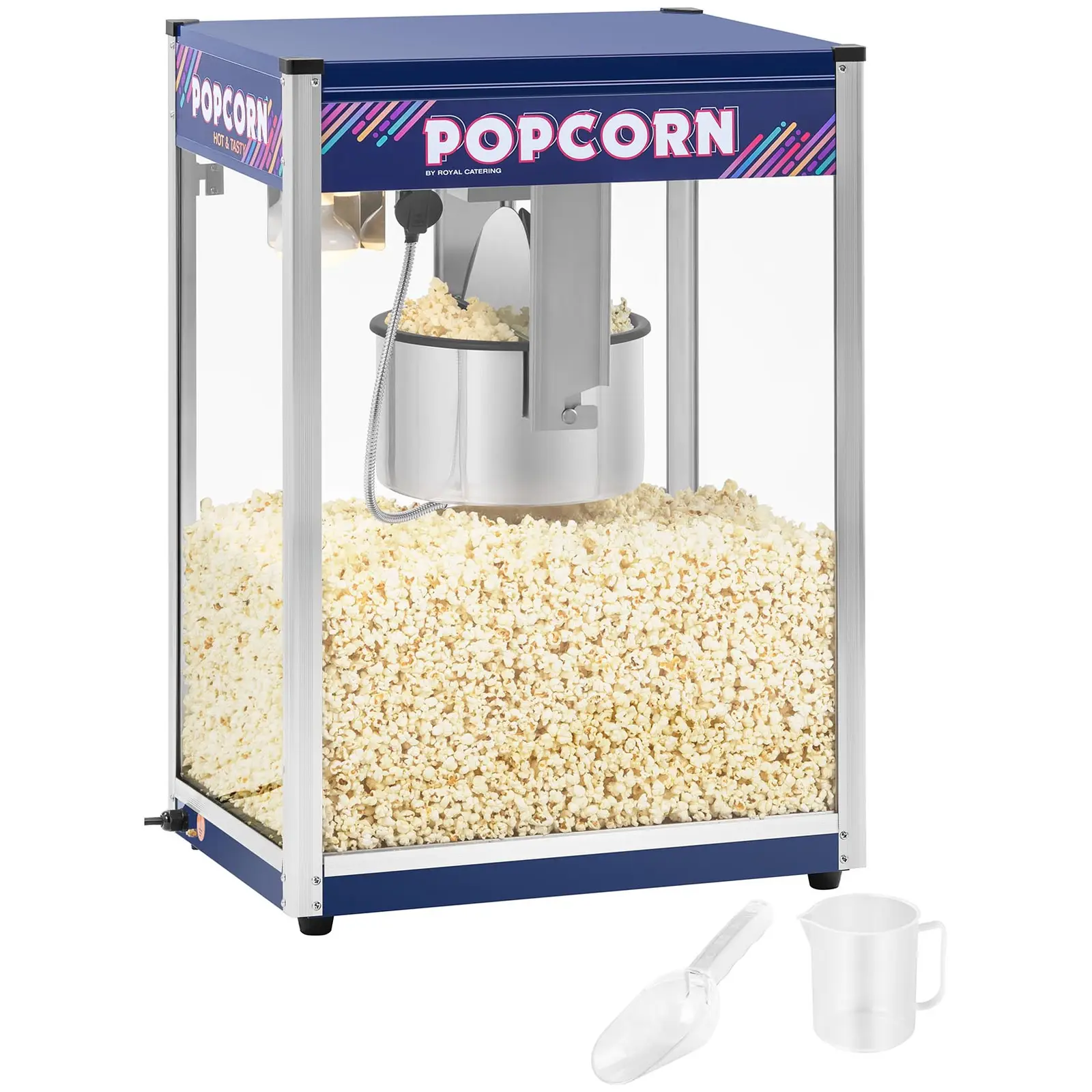 Stroj na popcorn - modrý - 16 oz - XXL