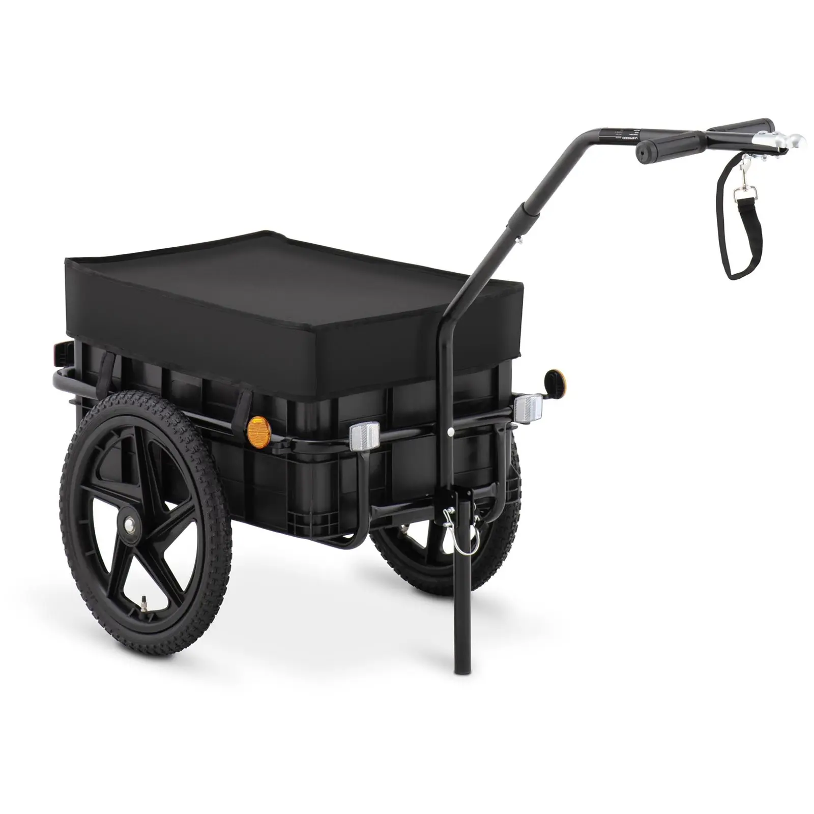Nákladní vozík za kolo - 35 kg - odrazky - plachta